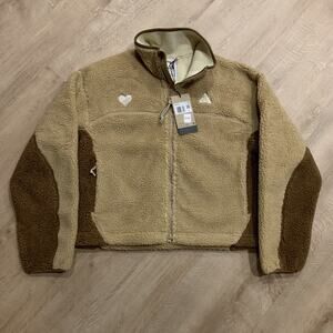 Nike ACG Canwell Glacier Therma-FIT ADV Sherpa Fleece Jacket Womens XS Brown NEW